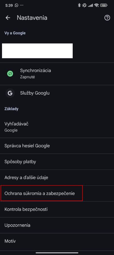 ako zapnut rozsirenu ochranu prehliadaca chrome pre donline hrozbami_1