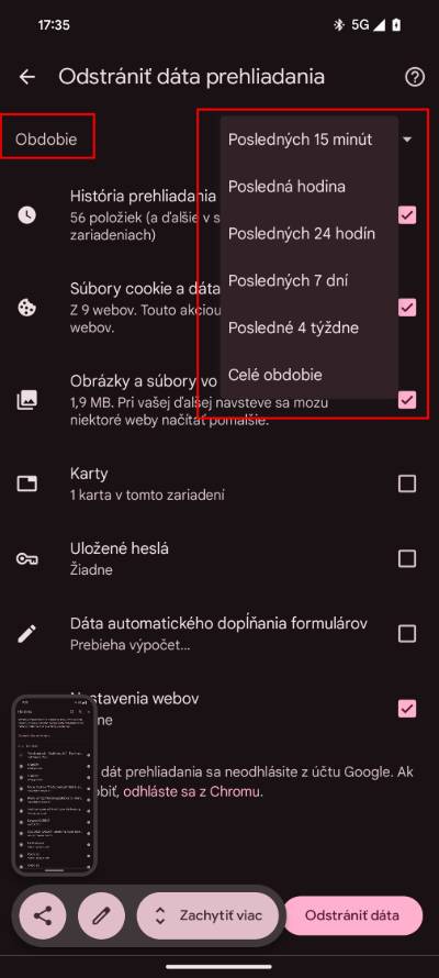 ako vymazat historiu prehliadania internetu android_3