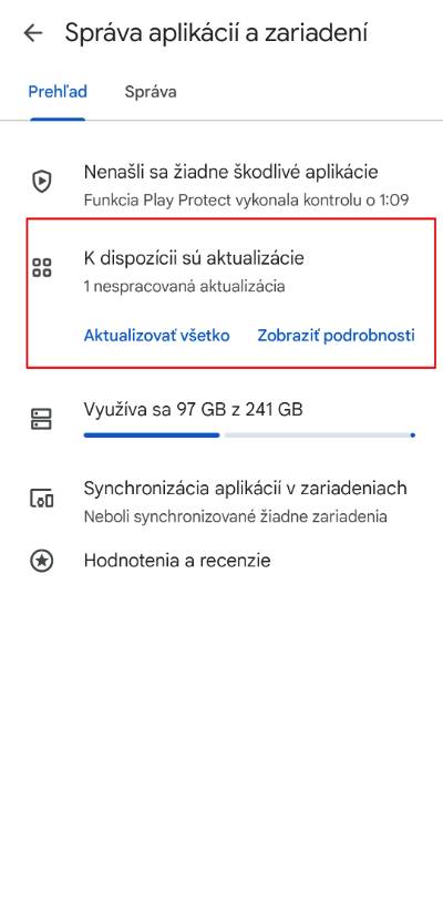 Google Play aktualizacia softveru_1