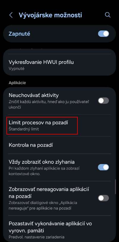 android ako obmedzit procesy na pozadi_1