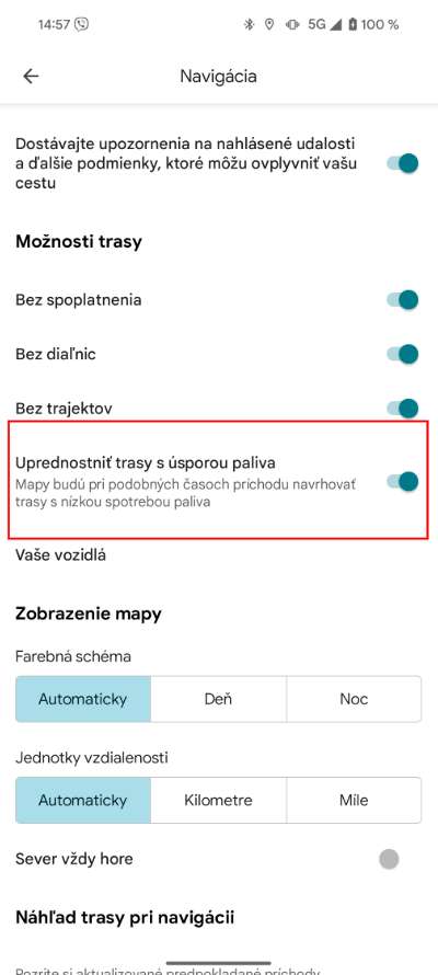 Google Mapy zapnutie usporsnych jazd_2