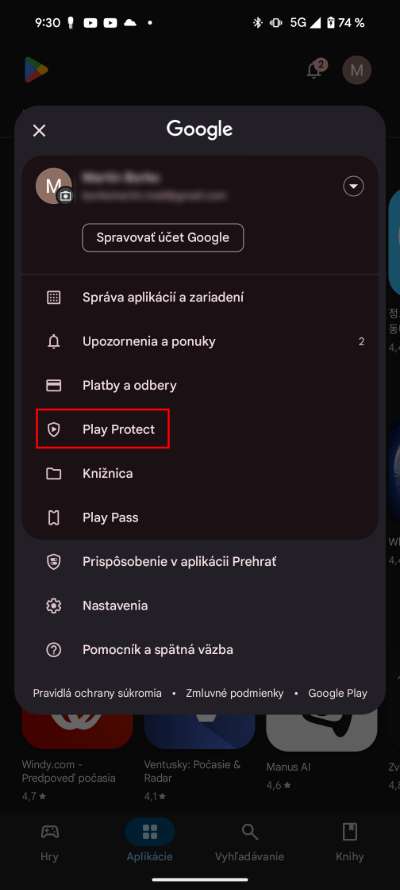 Play protect android funkcia ochrana pred hackermi