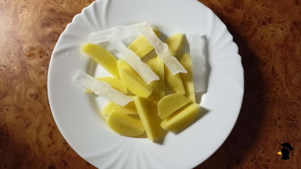 hranolky a ľad