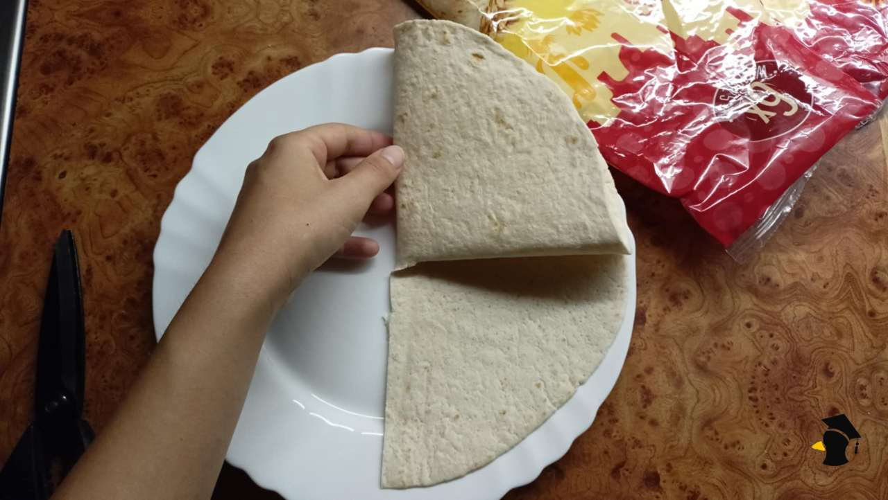 tortilla skladanie