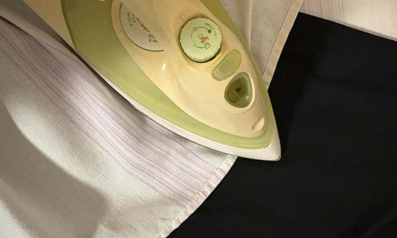 žehlenie cez látku