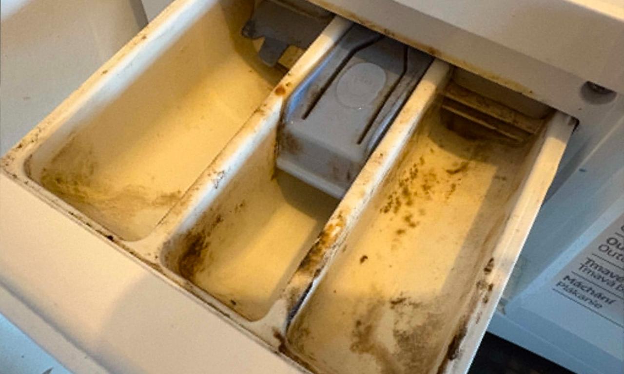 Ako správne vyčistiť zásuvku dávkovača v práčke? Väčšina ľudí ju nečistí. Potom sa čudujú, že bielizeň zapácha