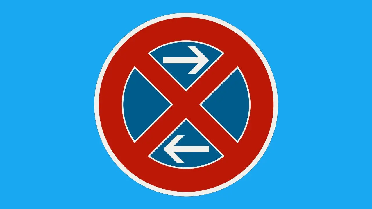 dopravna znacka zakaz zastavenia vyznacenie priebehu zakazu