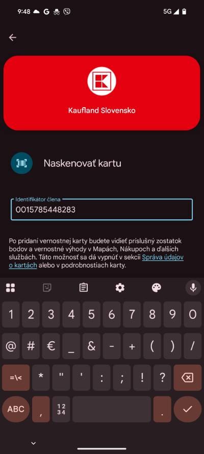 ako pridat vernostnu kartu do Google Penazenky_4