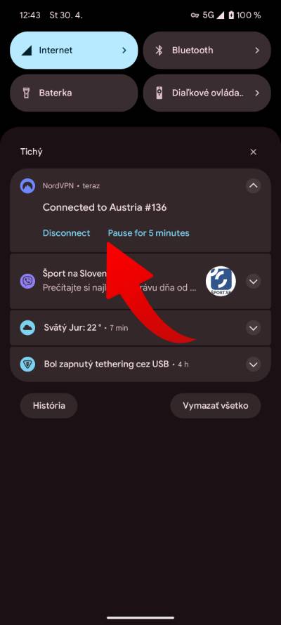 NordVPN odhlasenie sa