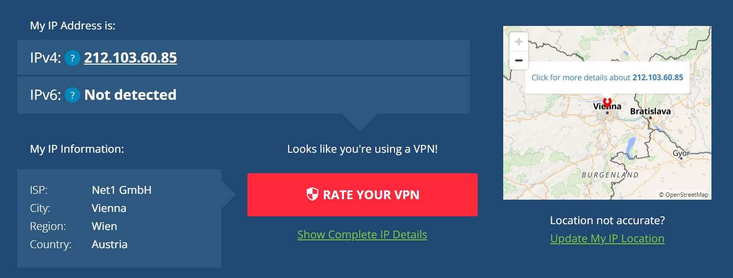 recenzia NordVPN zmena IP adresy