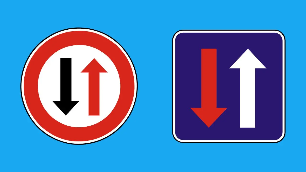 dopravne znacky P 10 a P 11 rozidle vo vyzname