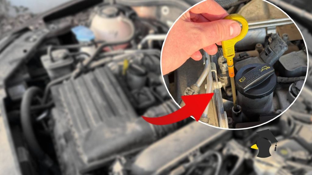 motor auta a kontrola oleja