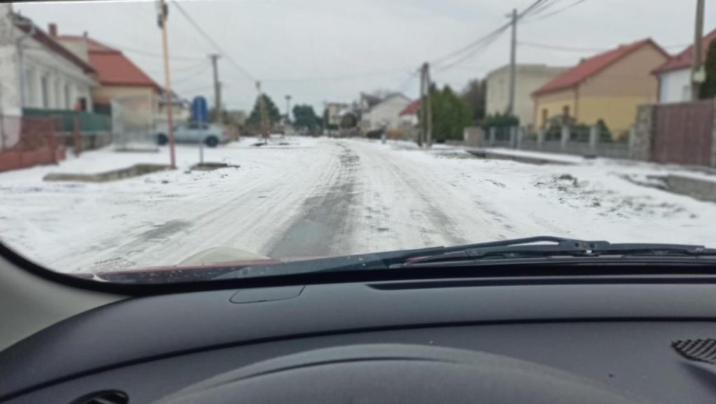 zimná cesta auto soferovanie